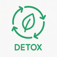 Circular arrows icon representing detoxification process
